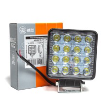 Фара рабочего света квадратная 110х140х42 48Вт 16 светодиодов рассеянный свет AVTOELECTRICA