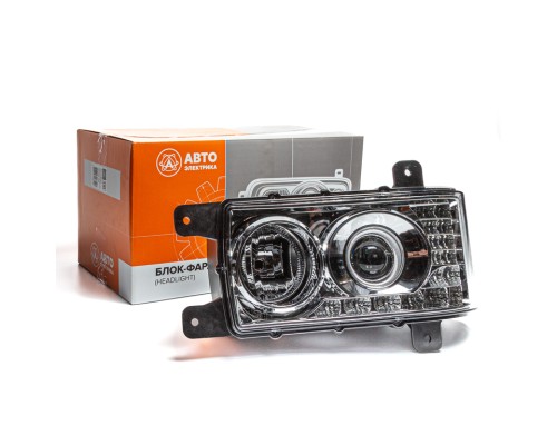 Фара блок КАМАЗ-6520, 6511, 4308 левая (16 светодиодов) LED AVTOELECTRICA