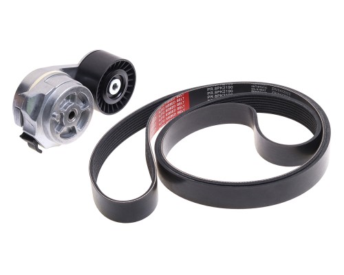 Натяжитель ремня ГАЗ, ПАЗ дв.CUMMINS ISF 3.8 с ремнем 8РК2190 комплект PRAVT