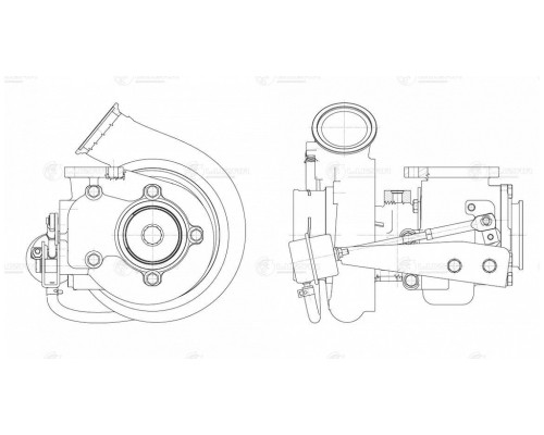Турбокомпрессор CUMMINS 6ISBe модель HE351W LUZAR