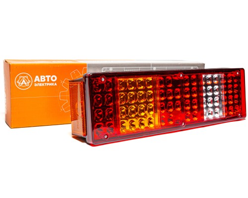 Фонарь задний КАМАЗ, МАЗ, УРАЛ правый с добавочным указателем байонетный (по центру) AVTOELECTRICA