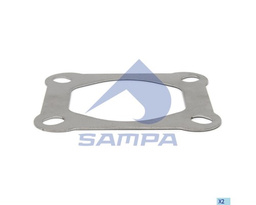 Прокладка MAN TGA турбокомпрессора выпускная к коллектору (прямоугольная) SAMPA