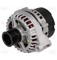 Генератор МАЗ, ЛАЗ, УРАЛ дв.ЯМЗ ЕВРО-3 поликлиновой шкив, монокронштейн 28В 90А STARTVOLT