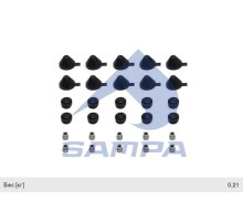 Ремкомплект суппорта KNORR для регулировки (20 заглушек,  10 гайк) SAMPA