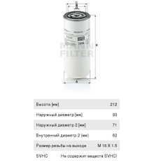 Фильтр топливный IVECO EuroStar, EuroTech MANN