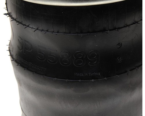 Пневморессора DAF 75, 85, 95CF, XF95, 105 (металлический стакан) (3 шп. M10мм, 1 штуц. M16х1.5мм) SAMPA