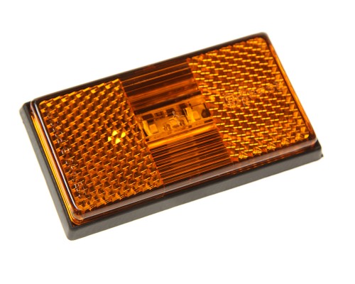 Фонарь габаритный КАМАЗ, УРАЛ, ЛИАЗ (оранжевый 12/24V овальный разъем АМР) АЭК