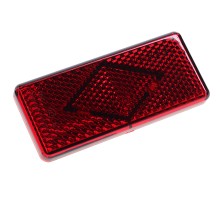 Катафот ГАЗ-3302 красный 121х52 (рисунок ромб,  крепление 2 винта) АЭК