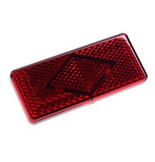 Катафот ГАЗ-3302 красный 121х52 (рисунок ромб,  крепление 2 винта) АЭК