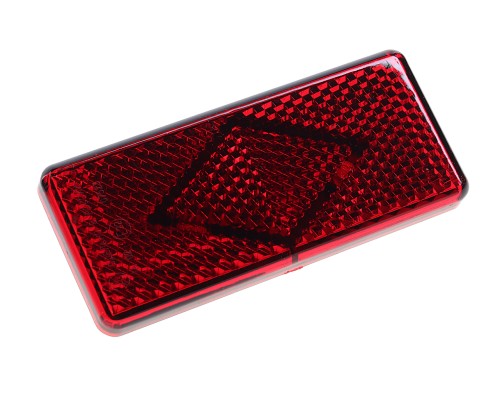 Катафот ГАЗ-3302 красный 121х52 (рисунок ромб,  крепление 2 винта) АЭК