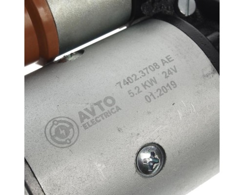 Стартер МТЗ-1221, 22, ЗИЛ, ГАЗ, МАЗ, ПАЗ дв.ММЗ ЕВРО-2 Д243, 245, 260 24В 5.2кВт укороченый AVTOELECTRICA