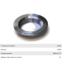 Гайка SCANIA ступицы задней левая (M82x2) SAMPA