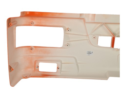 Облицовка буфера КАМАЗ-65115 (рестайлинг) широкая (оранжевый) ТЕХНОТРОН