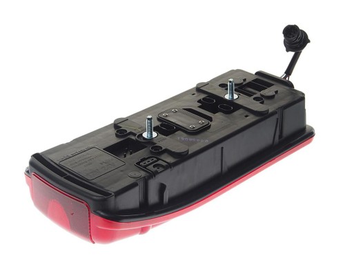 Фонарь задний MAN TGA правый (синее стекло) (лампы 21W 4шт.,  5W 4шт.) АМР разъем сбоку DEPO