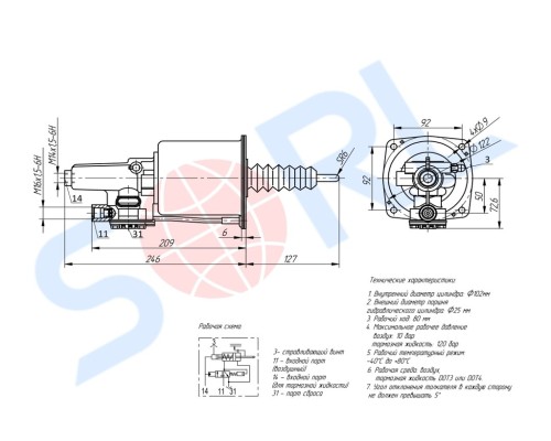 ПГУ КАМАЗ-5460, 6450, 6520 SORL