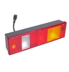 Фонарь задний КАМАЗ, МАЗ, УРАЛ разъем СЦАЗ правый с проводом РУДЕНСК