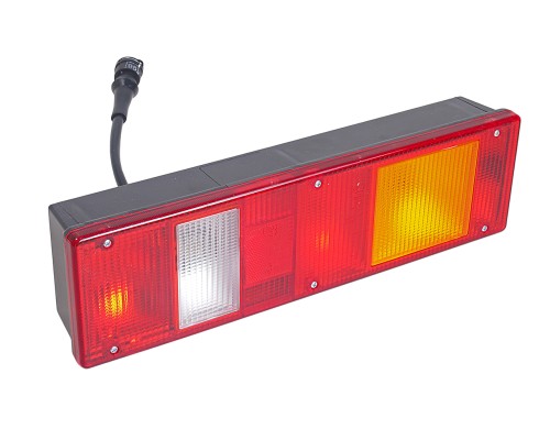 Фонарь задний КАМАЗ, МАЗ, УРАЛ разъем СЦАЗ правый с проводом РУДЕНСК