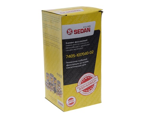 Элемент фильтрующий КАМАЗ масляный ЕВРО-1, 2, 3, 4 (нить) с РТИ SEDAN FILTER
