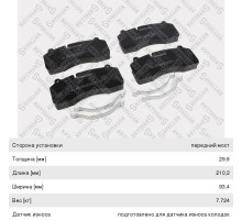 Колодки тормозные RENAULT Midlum (06-) передние (4шт.) STELLOX