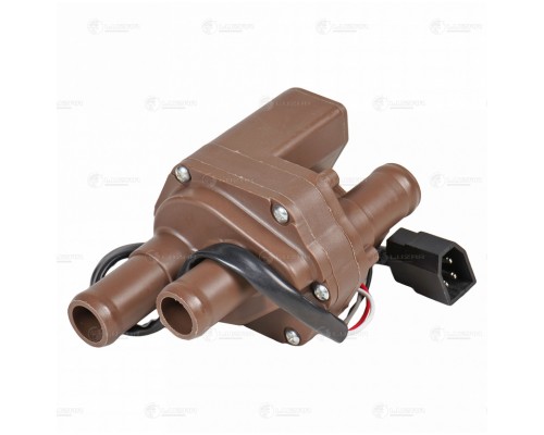 Кран ГАЗ-3302 Бизнес отопителя электрический (без сальников,  3 патрубка) LUZAR