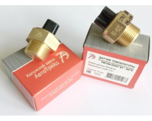 Датчик включения вентилятора ГАЗ, МОСКВИЧ 87-82 град. АВТОТРЕЙД