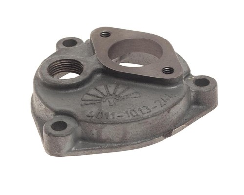 Коллектор КАМАЗ теплообменника 740.11, 20, 60 подводящий (чугун) ТЕПЛООБМЕННИК