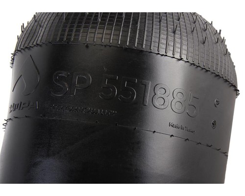 Пневморессора MAN МАЗ (чулок) (444х230мм,  отв.130.8/130.8мм) SAMPA