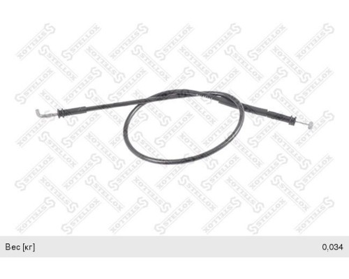 Трос MAN TGA привода замка двери левой/правой STELLOX