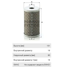 Фильтр масляный DAF IVECO MAN MERCEDES SCANIA VOLVO насоса ГУРа MANN