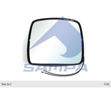 Зеркало боковое RENAULT Premium, Midlum левое/правое дополнительное с подогревом SAMPA