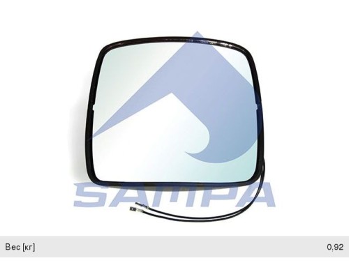 Зеркало боковое RENAULT Premium, Midlum левое/правое дополнительное с подогревом SAMPA