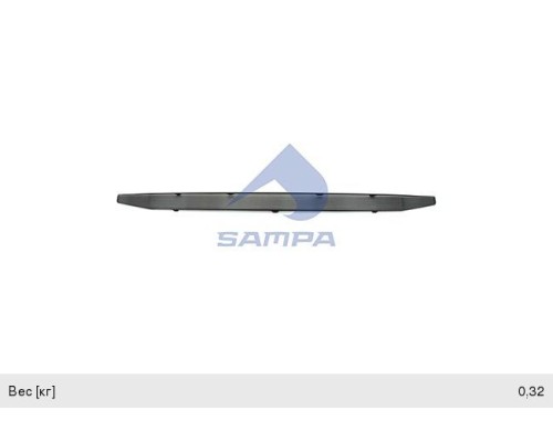Накладка SCANIA 6 series подножки откидной нижней (L=33см) SAMPA