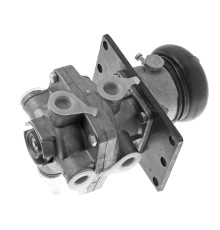 Кран ЗИЛ, КАМАЗ, МАЗ тормозной 2-х секционный с рычагом РААЗ