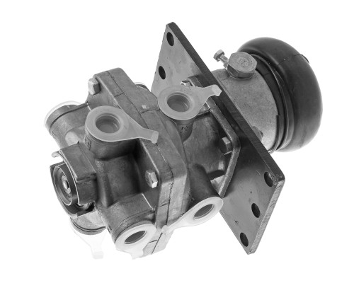 Кран ЗИЛ, КАМАЗ, МАЗ тормозной 2-х секционный с рычагом РААЗ