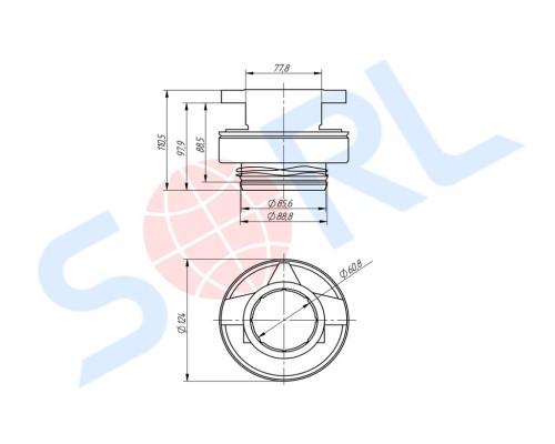 Муфта сцепления КАМАЗ-ЕВРО-2 MFZ-430 в сборе (аналог SACHS) SORL