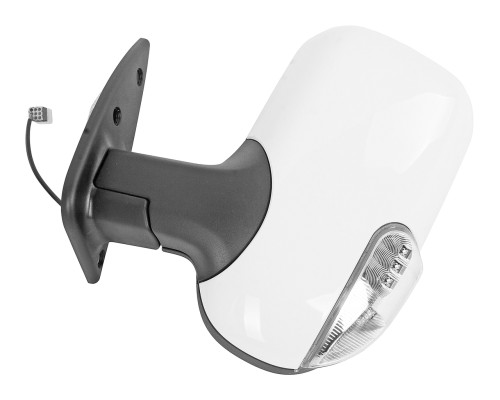 Зеркало боковое ГАЗ-3302 левое с повторителем поворота белое АВТОКОМПОНЕНТ