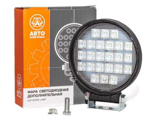 Фара рабочего света круглая 115х142х42 72Вт 24 светодиода рассеянный свет AVTOELECTRICA