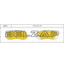 Колодки тормозные MITSUBISHI Canter (02-) передние (4шт.) BLITZ