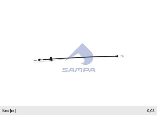 Трос MERCEDES Actros открывания ящика инструментального SAMPA