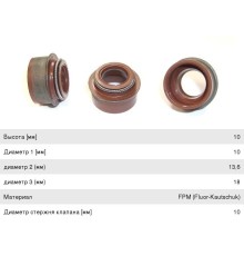 Колпачок MAN дв.D0824, 0826, 0834, 0836 маслоотражательный ELRING