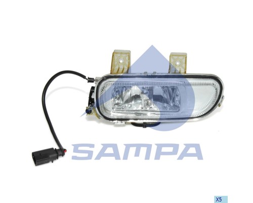 Фара противотуманная КАМАЗ-5490 MERCEDES левая SAMPA