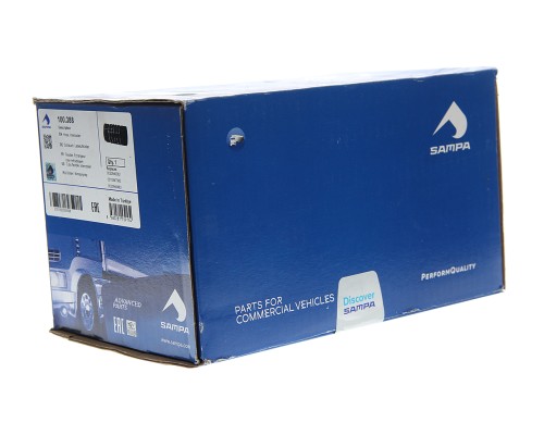Патрубок интеркулера КАМАЗ-5490 MERCEDES (100х100х210мм) SAMPA