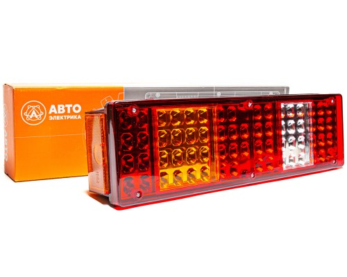 Фонарь задний КАМАЗ, МАЗ, УРАЛ правый со жгутом (вилка СЦАЗ) и боковым габаритн. фонарем AVTOELECTRICA