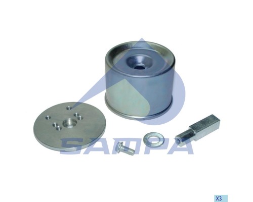 Ремкомплект BPW пневморессоры (стакан, палец, болты, плита) SAMPA