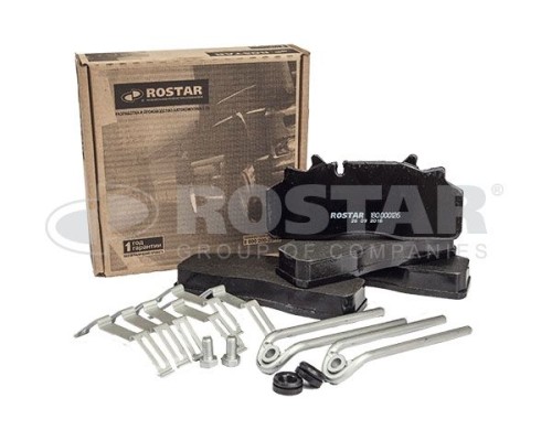 Колодки тормозные SAF дисковые (211x93x30; Wabco PAN 19-1) (4шт.) ROSTAR