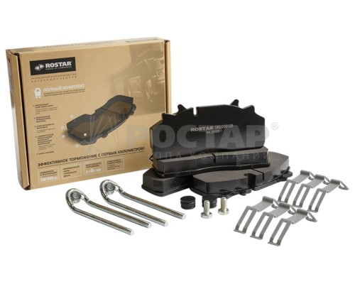 Колодки тормозные SAF дисковые (211x93x30; Wabco PAN 19-1) (4шт.) ROSTAR
