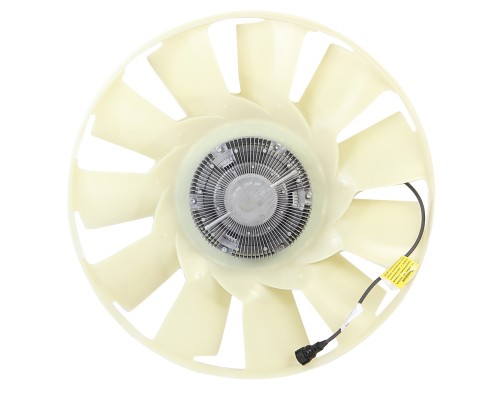 Вентилятор КАМАЗ-ЕВРО 650мм с вязкостной муфтой и обечайкой (дв.CUMMINS 6ISBe4, ISB6.7e4, 5) ТЕХНОТРОН