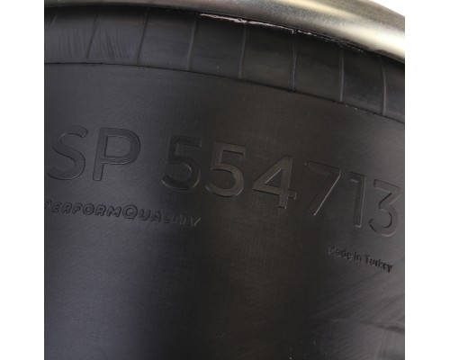 Пневморессора VOLVO FH12, FM, FL (металл. стакан) (1 вилка 6мм,  1 отв. M16х1.5мм+2 шп. M10мм) SAMPA