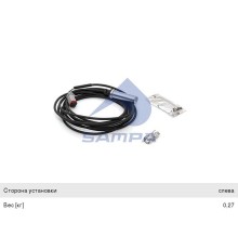 Датчик АБС RENAULT прямой левый (L=4030мм) SAMPA