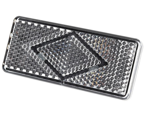 Катафот ГАЗ-3302 белый 121х52 (рисунок ромб,  крепление 2 винта) АЭК